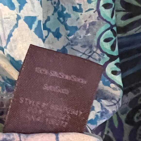 Hale Bob Silk Blouse Cut Out Paisley Size Medium M - Picture 5 of 8